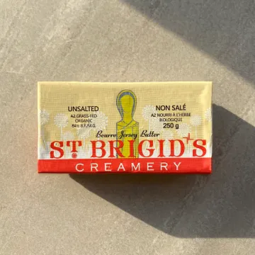 Butter 84% Unsalted Organic A2 Grass-Fed Jersey 250g each